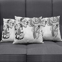 Japanese Irezumi and Hawaiian Polynesian Art Tattoo Pillow Cover White Color LT03 - Polynesian Pride