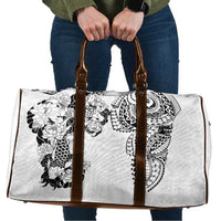 Japanese Irezumi and Hawaiian Polynesian Art Tattoo Travel Bag White Color LT03 White - Polynesian Pride