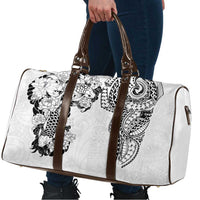 Japanese Irezumi and Hawaiian Polynesian Art Tattoo Travel Bag White Color LT03 - Polynesian Pride