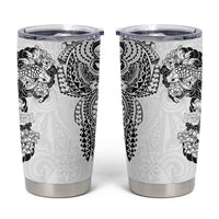 Japanese Irezumi and Hawaiian Polynesian Art Tattoo Tumbler Cup White Color - Polynesian Pride
