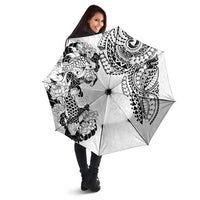 Japanese Irezumi and Hawaiian Polynesian Art Tattoo Umbrella White Color LT03 - Polynesian Pride