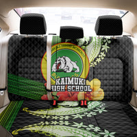 Hawaii Kaimuki High School Back Car Seat Cover Tribal Kakau Pattern Mix Hibiscus Flower LT03