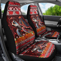 Hawaii KaʻUla Wena Volcano Turtle Car Seat Cover Lava and Tropical Plants Tribal Pattern