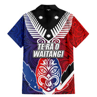 New Zealand Waitangi Family Matching Mermaid Dress and Hawaiian Shirt Kia Ora Maori Koruru Tiki Mask LT03 - Polynesian Pride