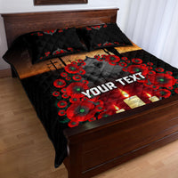 Custom New Zealand and Australia ANZAC Day Quilt Bed Set Gallipoli and Canlelight Lest We Forget LT03 - Polynesian Pride