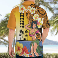 Happy Lei Day Hawaiian Shirt Hula Girl Polynesian Flower Kakau Pattern LT03 - Polynesian Pride