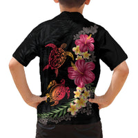 Hawaiian Flower and Tribal Turtle Hawaiian Shirt Colorful Style LT03 - Polynesian Pride