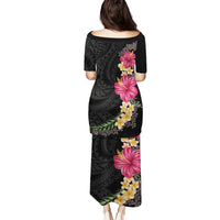 Hawaiian Plumeria and Hibiscus Puletasi Colorful Style LT03 - Polynesian Pride