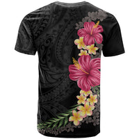 Hawaiian Plumeria and Hibiscus T Shirt Colorful Style