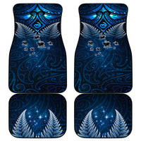 New Zealand Matariki Car Mats Maori Pattern and Kiwi Bird Haka Dance Sky Night