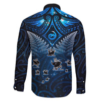 New Zealand Matariki Family Matching Short Sleeve Bodycon Dress and Hawaiian Shirt Maori Pattern and Kiwi Bird Haka Dance Sky Night