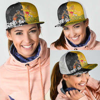 Aotearoa New Zealand And Australia Basketball Mesh Trucker Cap Maori Tribal Tattoo And Aboriginal Dot Art Heritage