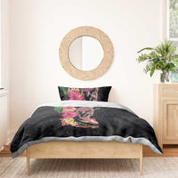 Hawaiian Tropical Plants Turtle and Shark Bedding Set Polynesian Art Tattoo LT03 - Polynesian Pride