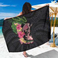 Hawaiian Tropical Plants Turtle and Shark Sarong Polynesian Art Tattoo
