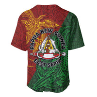 Papua New Guinea East Sepik Province Baseball Jersey Tribal Crocodile Birds of Paradise Melanesian Tattoo