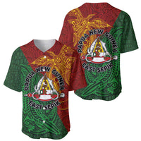Papua New Guinea East Sepik Province Baseball Jersey Tribal Crocodile Birds of Paradise Melanesian Tattoo