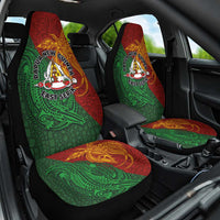 Papua New Guinea East Sepik Province Car Seat Cover Tribal Crocodile Birds of Paradise Melanesian Tattoo