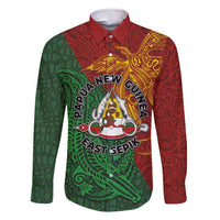 Papua New Guinea East Sepik Province Family Matching Off Shoulder Short Dress and Hawaiian Shirt Tribal Crocodile Birds of Paradise Melanesian Tattoo