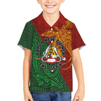 Papua New Guinea East Sepik Province Hawaiian Shirt Tribal Crocodile Birds of Paradise Melanesian Tattoo