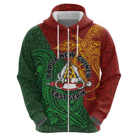 Papua New Guinea East Sepik Province Hoodie Tribal Crocodile Birds of Paradise Melanesian Tattoo