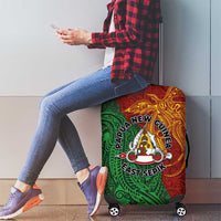 Papua New Guinea East Sepik Province Luggage Cover Tribal Crocodile Birds of Paradise Melanesian Tattoo