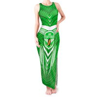 Kimbe Cutters Rugby Tank Maxi Dress Papua New Guinea Polynesian Tattoo Green Version LT03 Women Green - Polynesian Pride
