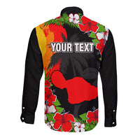 Custom Hawaii Maui Island Long Sleeve Button Shirt Maui Map With Tropical Forest Sunset Vibe LT03 - Polynesian Pride