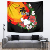 Custom Hawaii Maui Island Tapestry Maui Map With Tropical Forest Vintage Style LT03 - Polynesian Pride