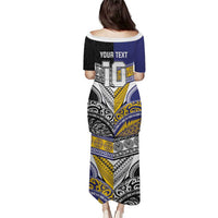 Custom Rugby Niue and Aotearoa Puletasi Hiapo with Maori Moko Tribal Heritage Tattoos - Polynesian Pride