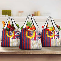 Hawaiian Tropical Plants Lei Grocery Bag National Flag Style LT03 3-pack One Size Multicolor - Polynesian Pride