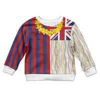 Hawaiian Tropical Plants Lei Kid Ugly Christmas Sweater National Flag Style LT03 Kid Multicolor - Polynesian Pride