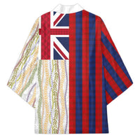 Hawaiian Tropical Plants Lei Kimono National Flag Style LT03 - Polynesian Pride