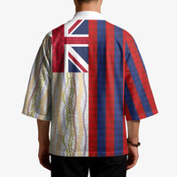 Hawaiian Tropical Plants Lei Kimono National Flag Style LT03 - Polynesian Pride