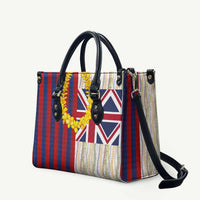 Hawaiian Tropical Plants Lei Leather Bag National Flag Style LT03 Multicolor - Polynesian Pride