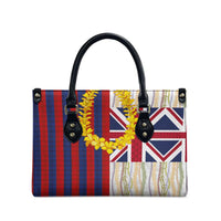 Hawaiian Tropical Plants Lei Leather Bag National Flag Style LT03 - Polynesian Pride
