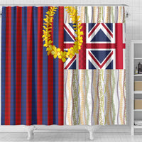Hawaiian Tropical Plants Lei Shower Curtain National Flag Style LT03 - Polynesian Pride