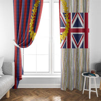 Hawaiian Tropical Plants Lei Window Curtain National Flag Style LT03 - Polynesian Pride