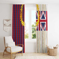 Hawaiian Tropical Plants Lei Window Curtain National Flag Style LT03 - Polynesian Pride
