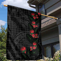 Hawaiian Kakau Art Garden Flag Taro Leaves with Ohia Lehua and Pakala Pattern LT03 - Polynesian Pride