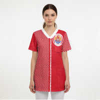 Custom Tahiti Football-Iron Warriors Scrub Top - Polynesian Pride