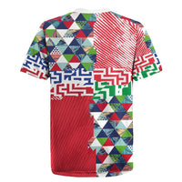 Hawaiian Floral Kakau Tropical Leaves-Sporty Style Rugby Jersey