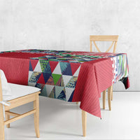 Hawaiian Floral Kakau Tropical Leaves-Sporty Style Tablecloth