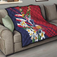 Hawaii Runner-Kakau Art with Lei and Plumeria Quilt