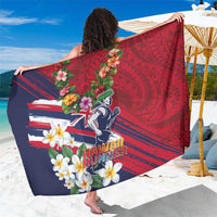 Hawaii Runner-Kakau Art with Lei and Plumeria Sarong