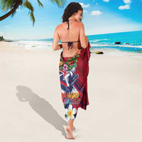 Hawaii Runner-Kakau Art with Lei and Plumeria Sarong