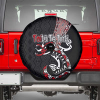 Aotearoa Toitu Te Tiriti Taniko Spare Tire Cover Maori Taniwha Haka - Honour the Treaty LT03 - Polynesian Pride