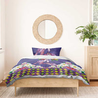 Hawaiian Lei Turtle and Plumeria Bedding Set Polynerian Art Tattoo-Navy Color LT03 - Polynesian Pride