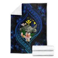 Hawaii Turtle Plumeria Flower Fanciful Blanket