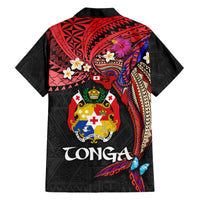 Tonga Emancipation Day Hawaiian Shirt Ngatu Humpback Whale Polynesian Flower LT03 - Polynesian Pride