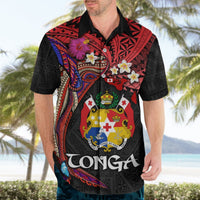 Tonga Emancipation Day Hawaiian Shirt Ngatu Humpback Whale Polynesian Flower LT03 - Polynesian Pride